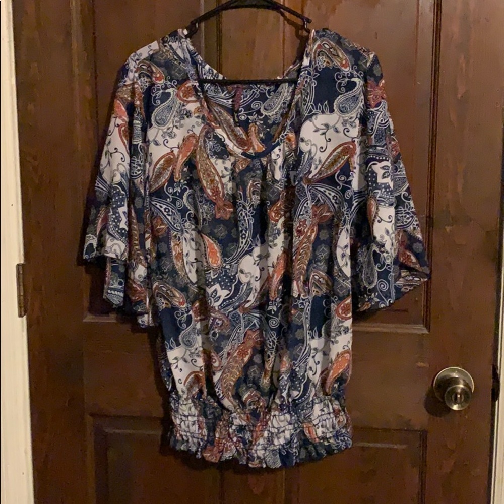 Women’s 1X See Through Blouse: Judith
